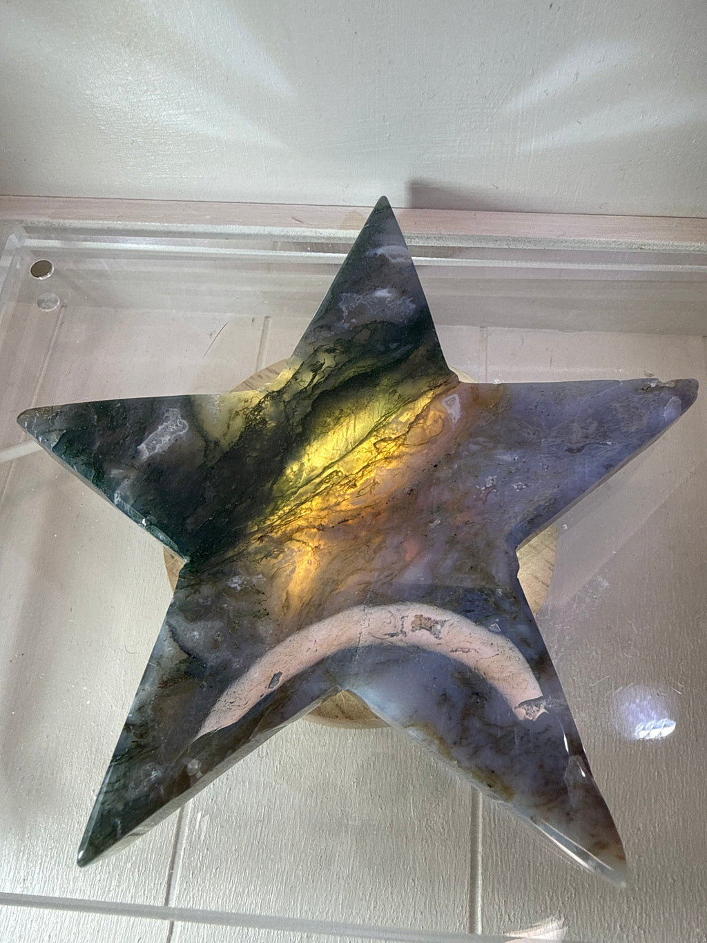 Moss Agate Star
