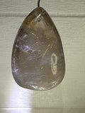 Gold Rutile in Smokey Quartz Pendant