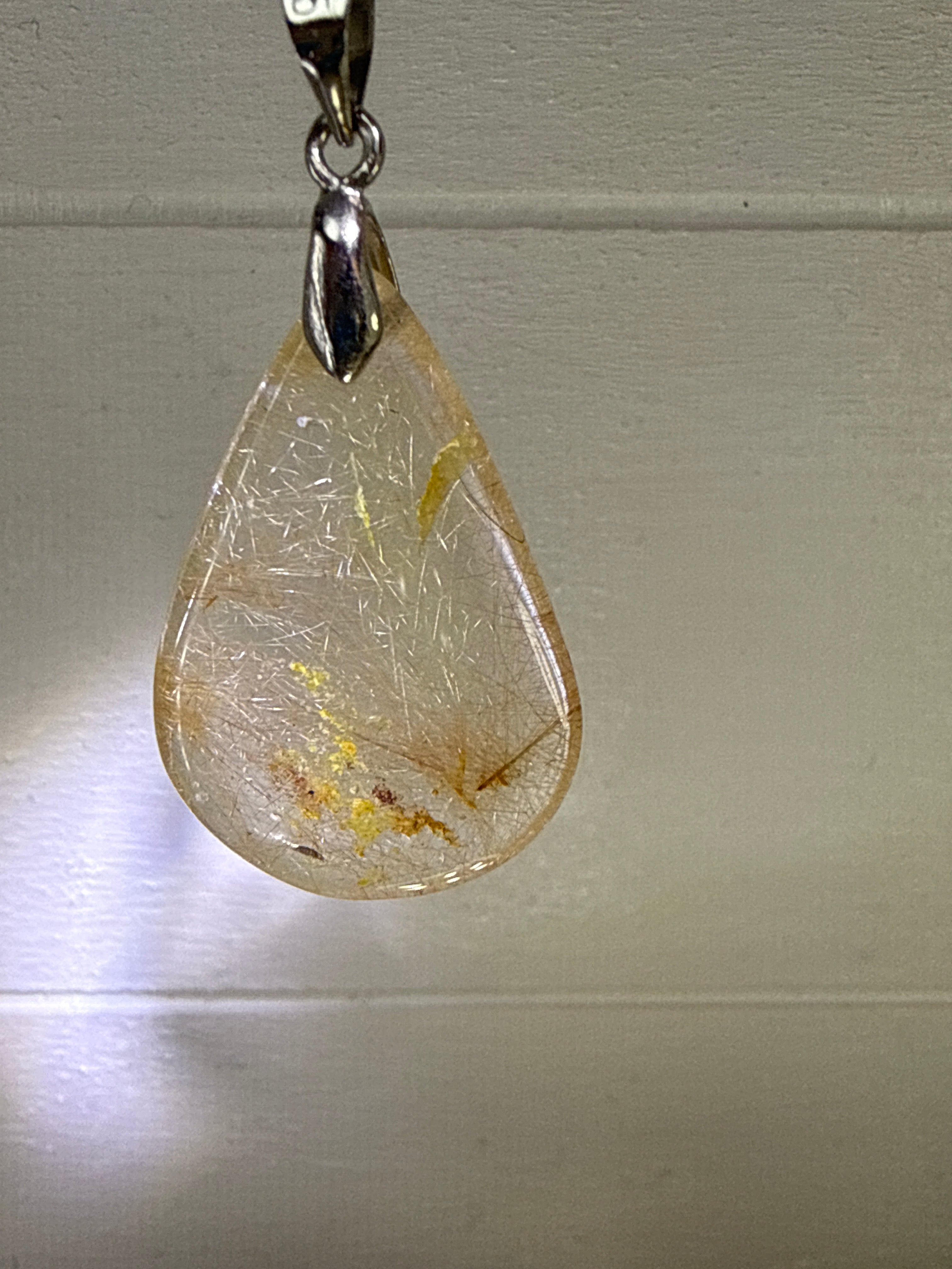 Gold Rutile Pendant