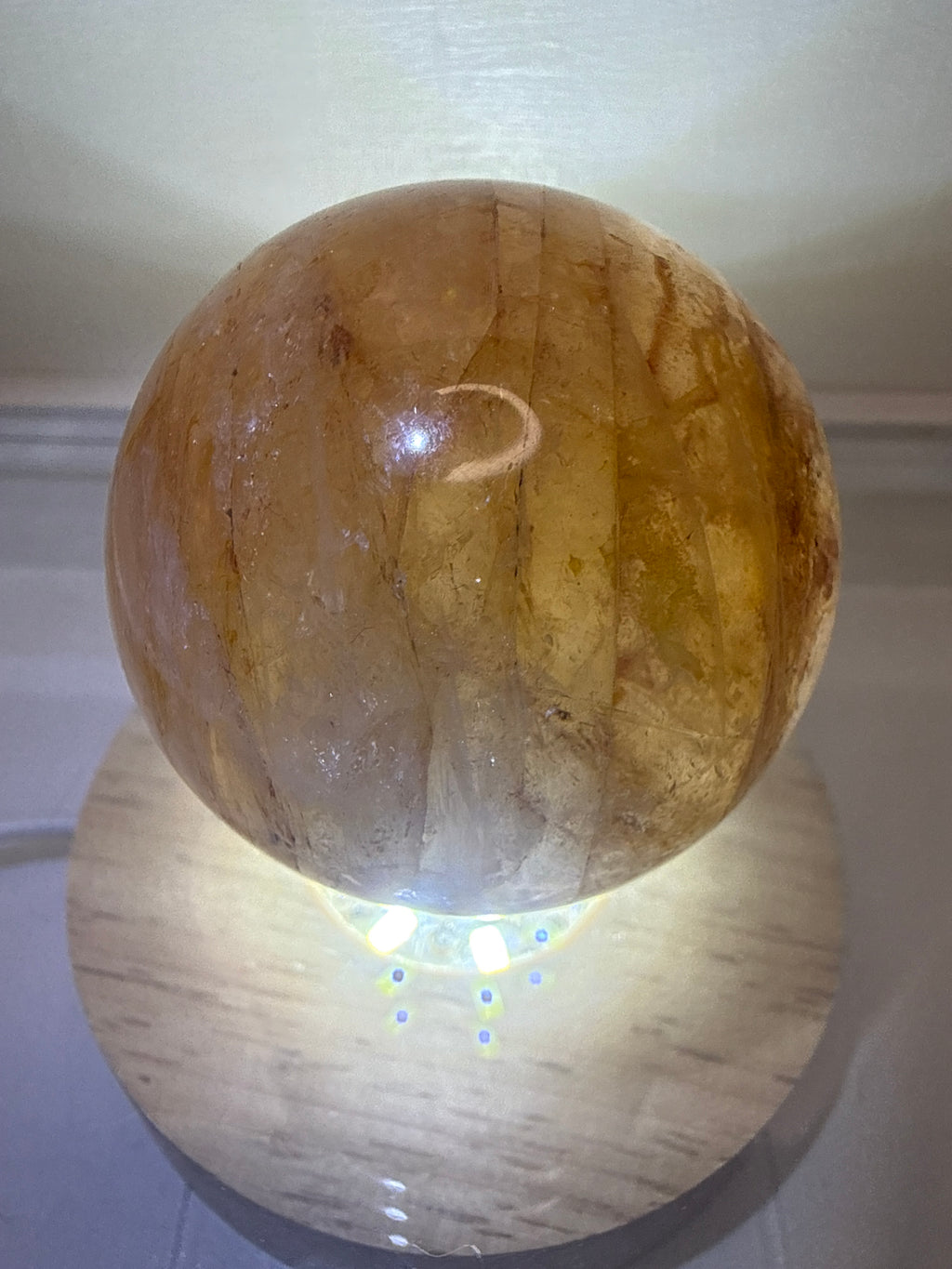 Golden Healer Sphere with Flash and small Rainbows