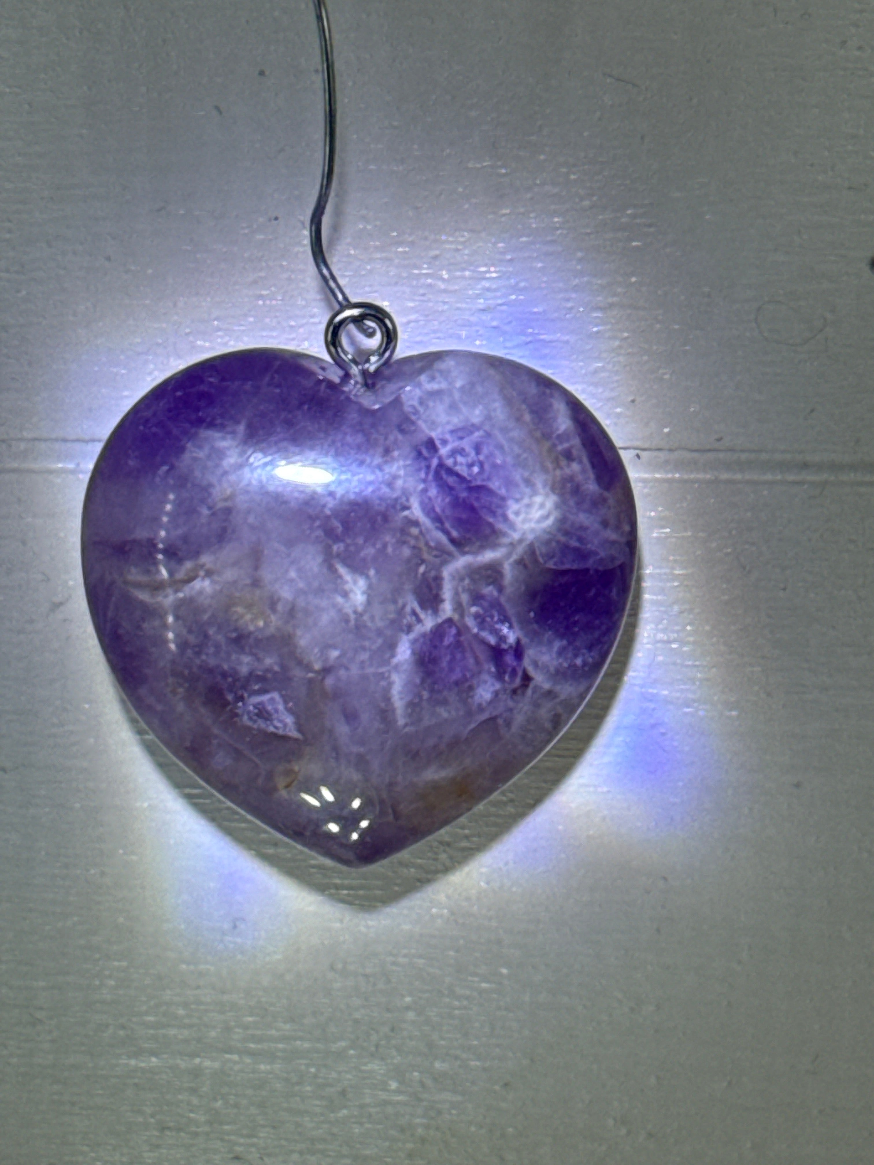 Amethyst Heart Pendant