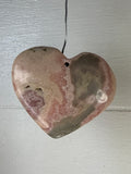 Rhodochrosite Heart Pendant