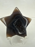 Druzy Agate Star Carving
