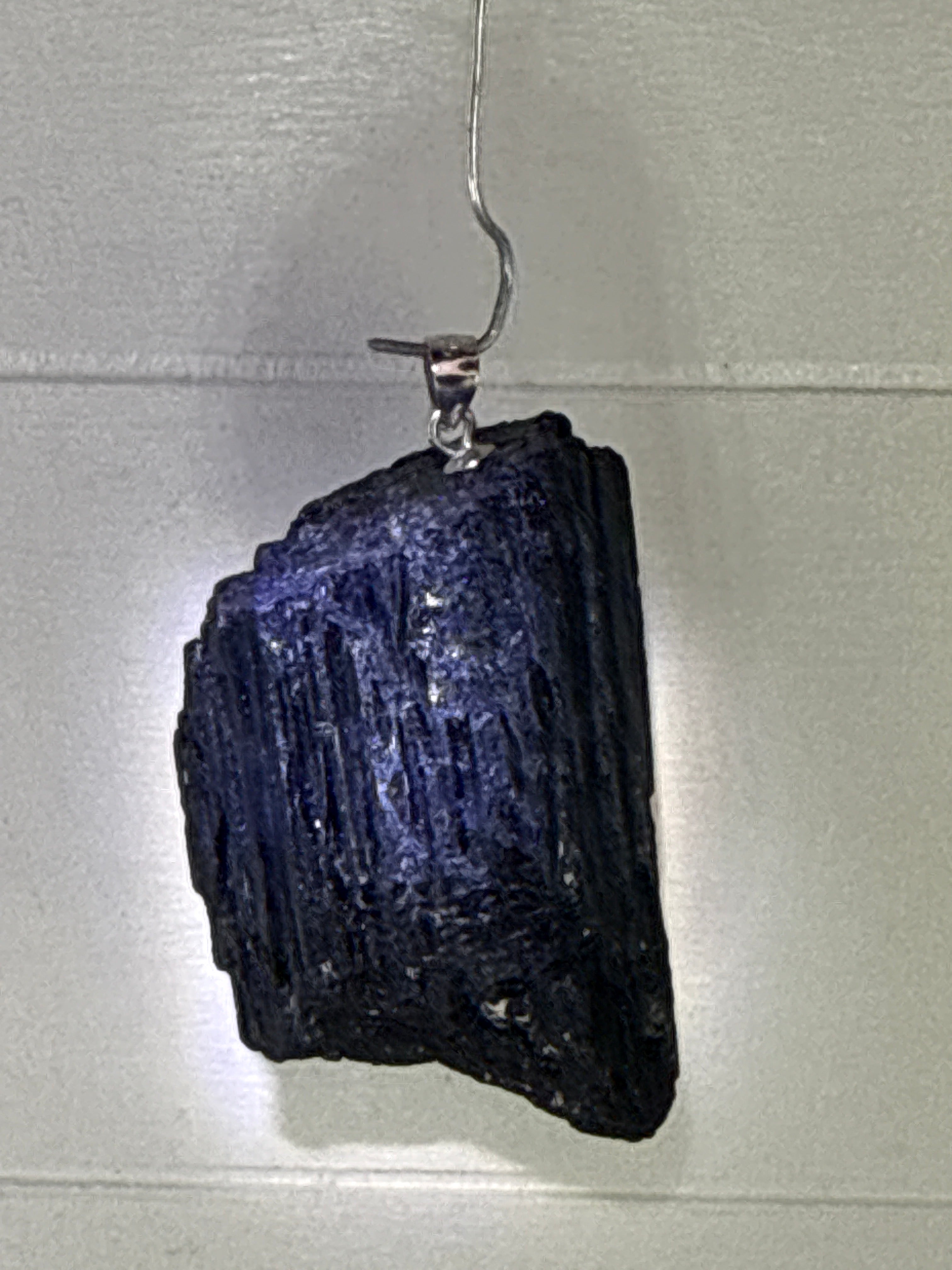 Raw Black Tourmaline Pendant