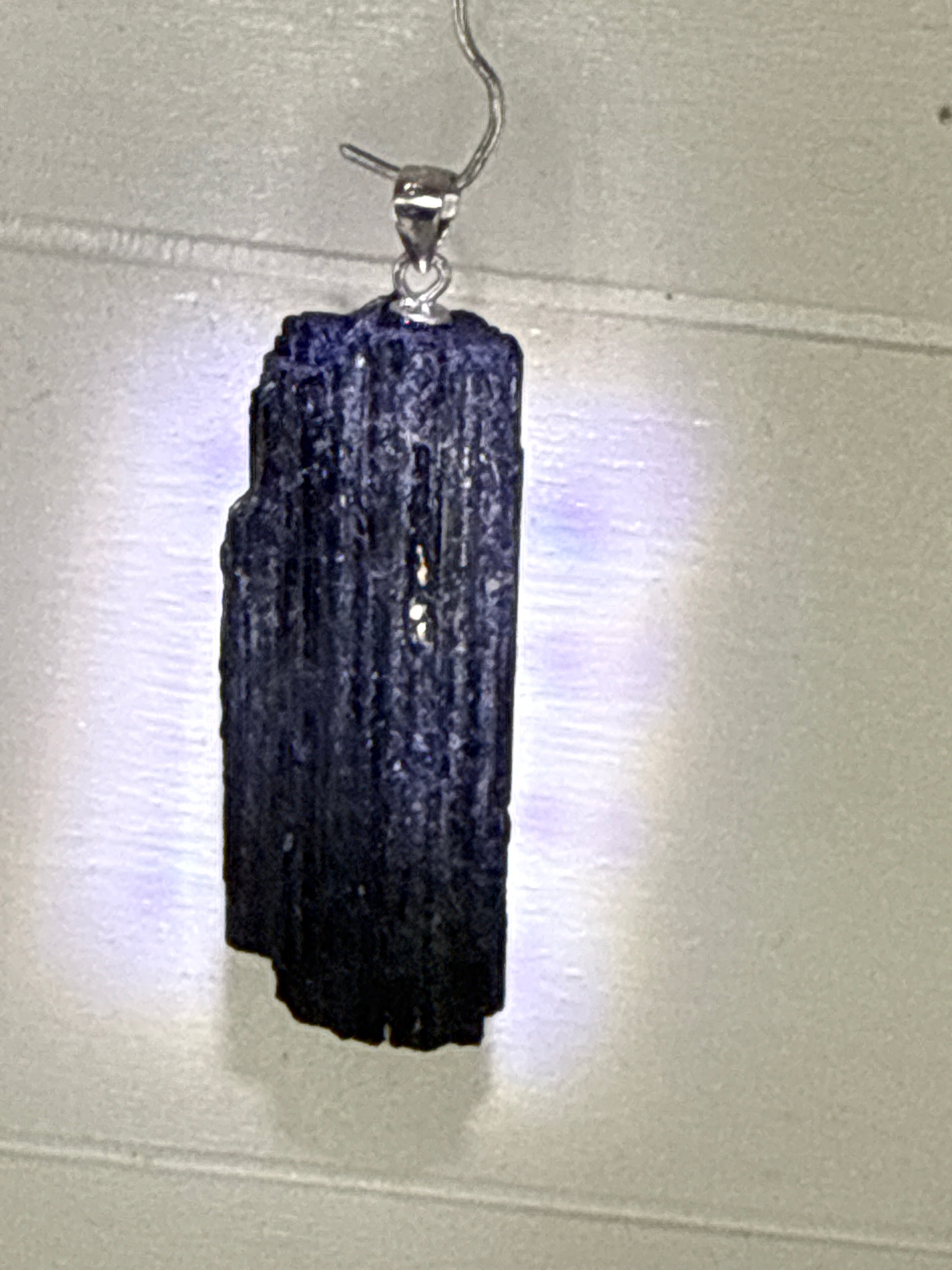Raw Black Tourmaline Pendant