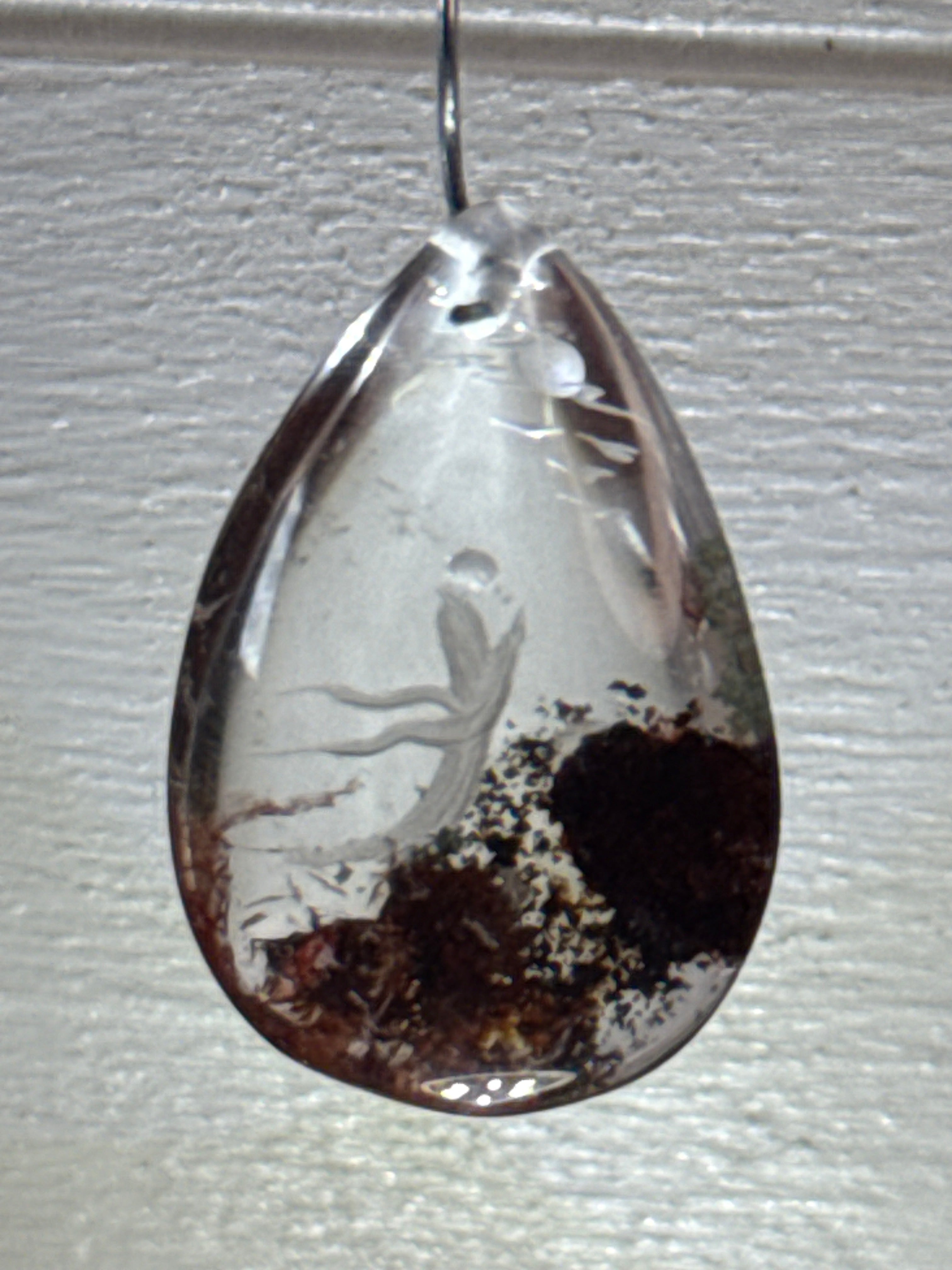 Carved Praying Monk Pendant