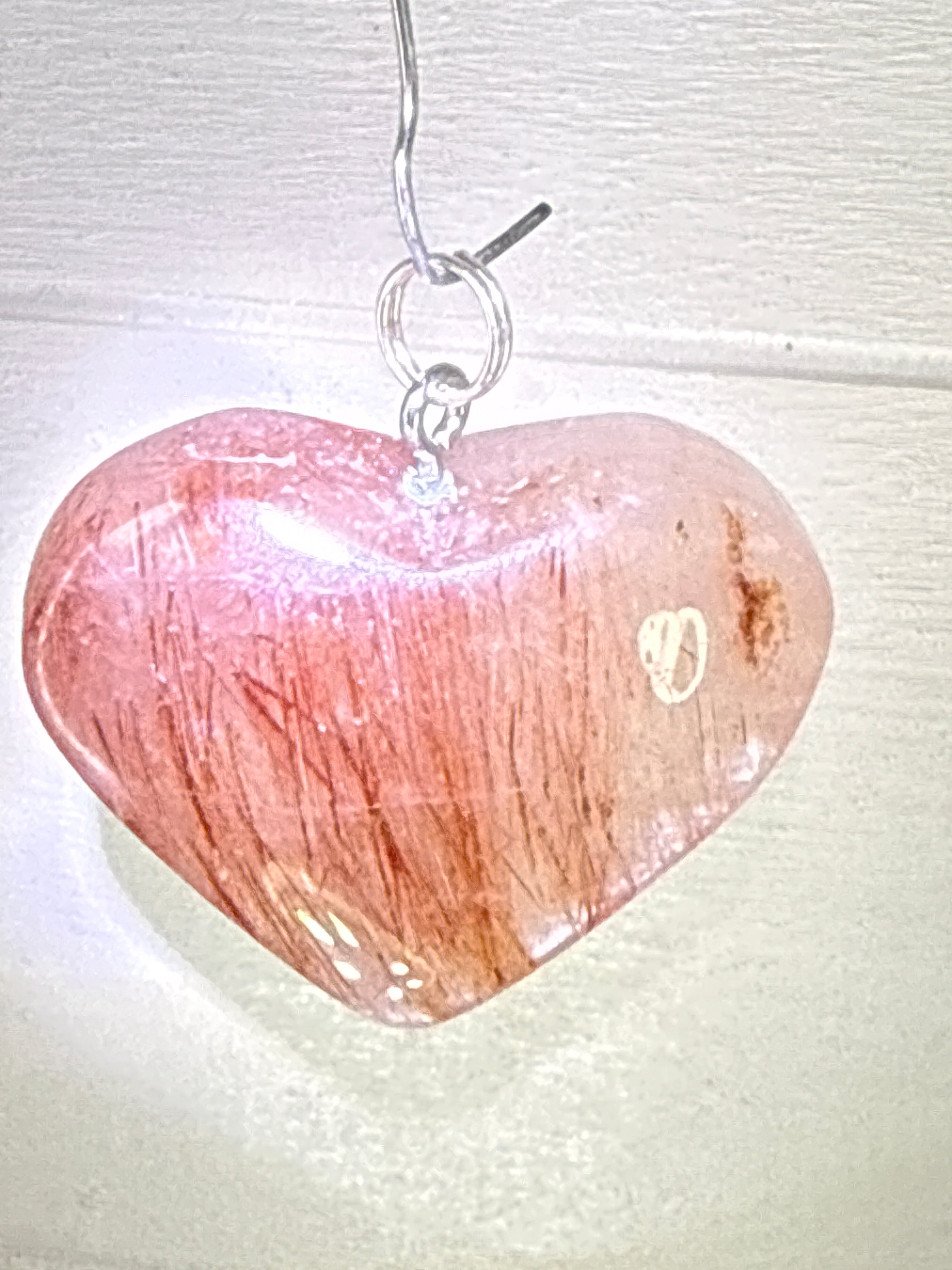 Red Rutile Heart Pendant