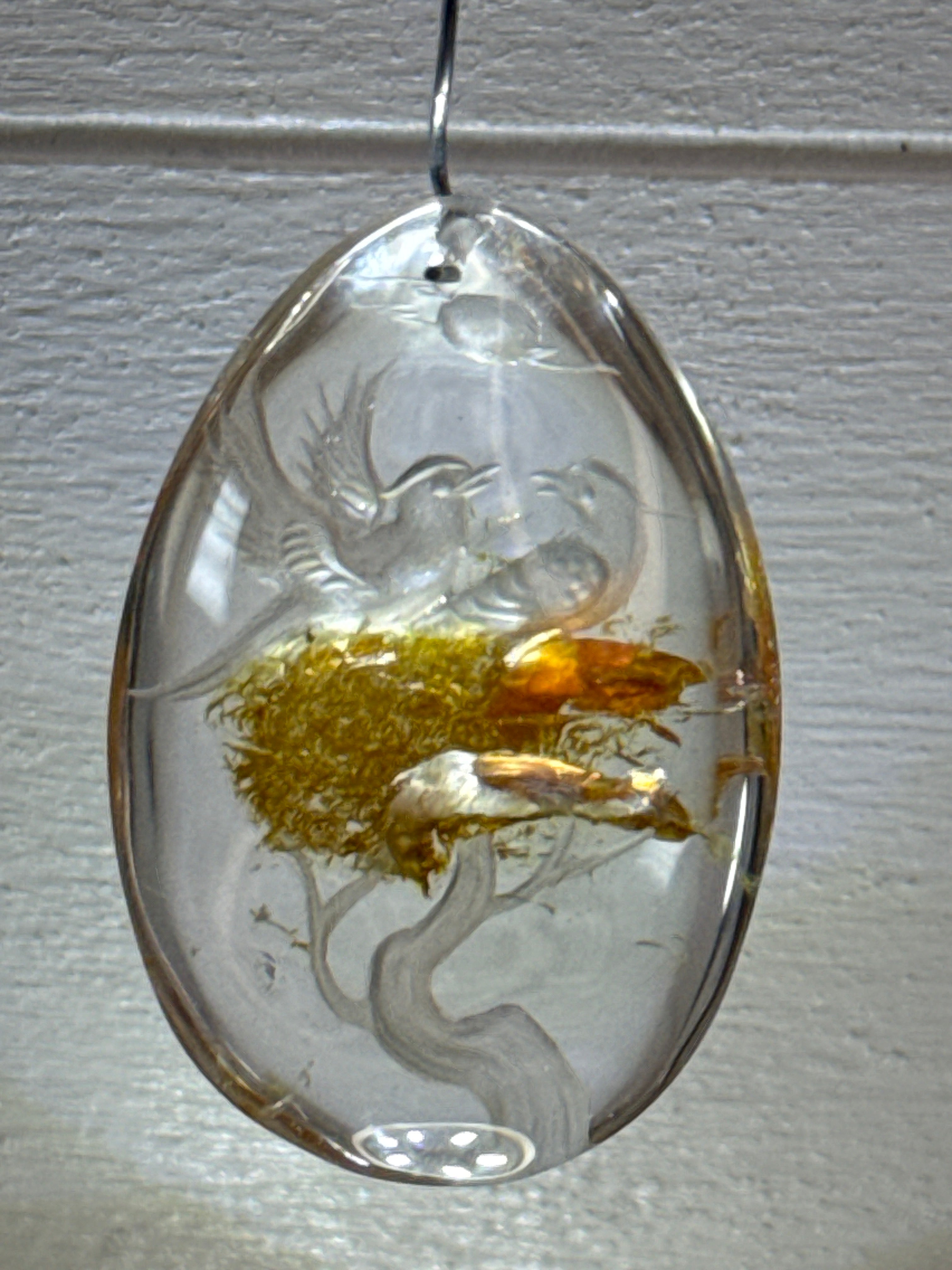 Carved Birds Pendant