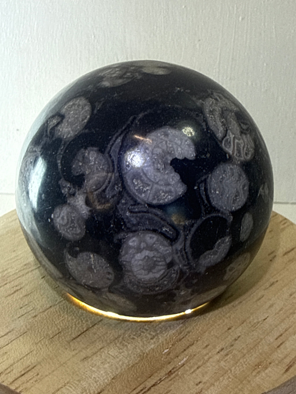 Shell Jasper Sphere
