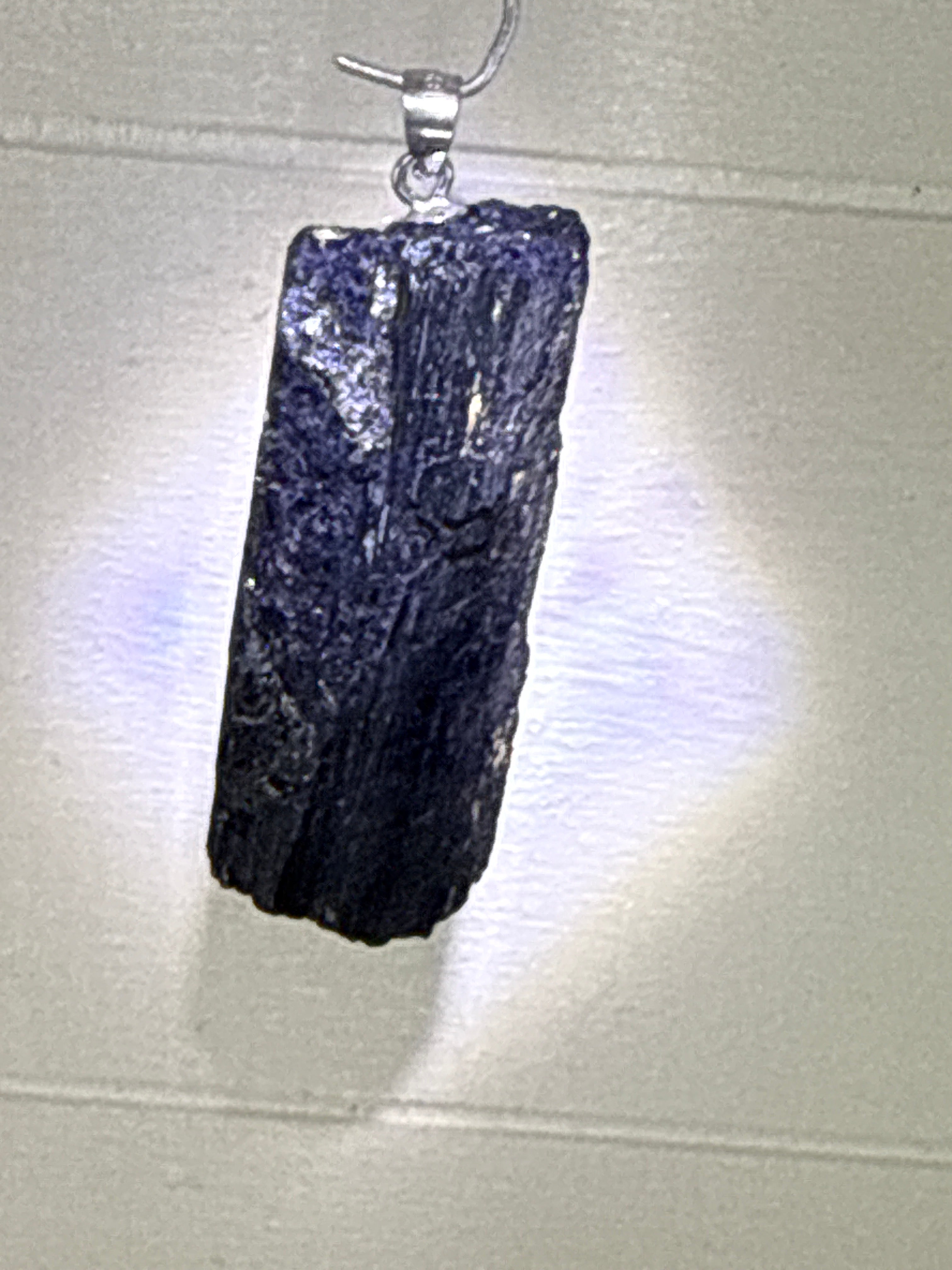 Raw Black Tourmaline Pendant