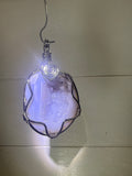 Quartz Geode Wire Wrapped Pendant