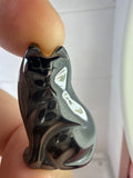 Hematite Cat Pendant