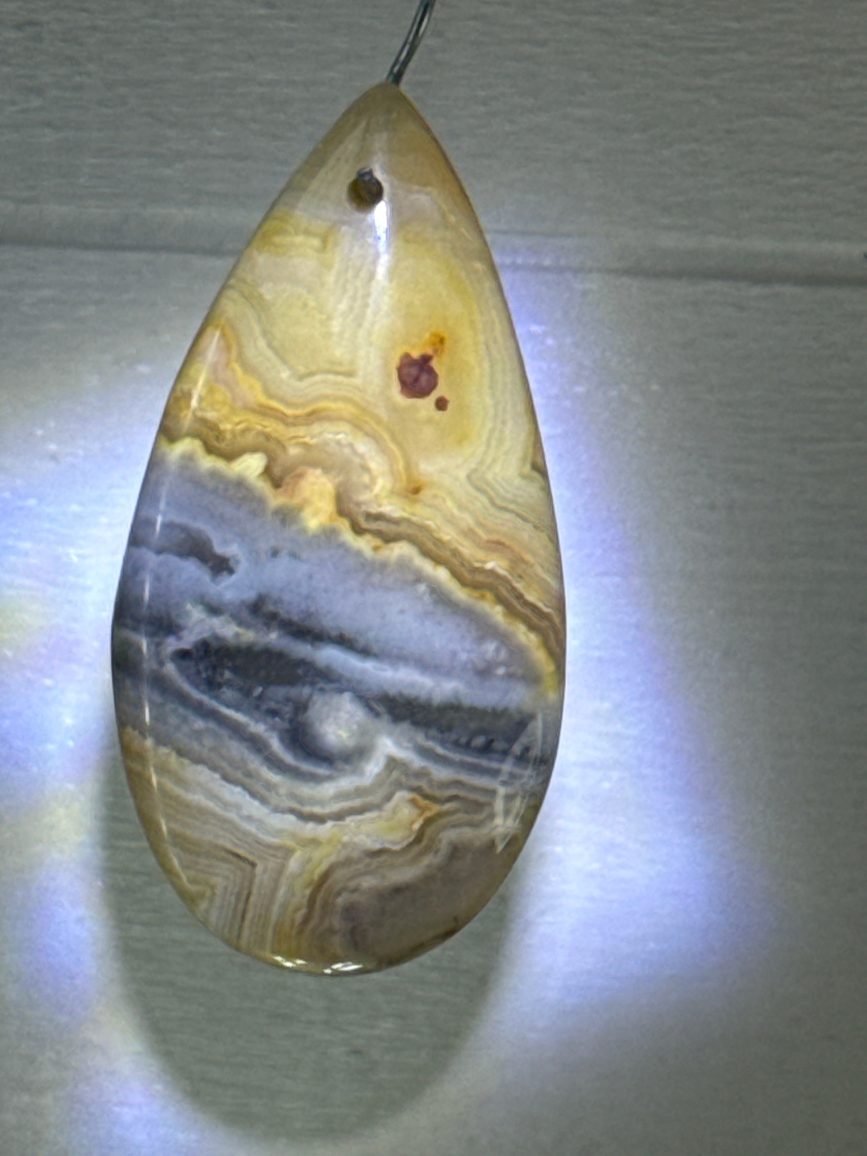 Crazy Lace Agate Pendant