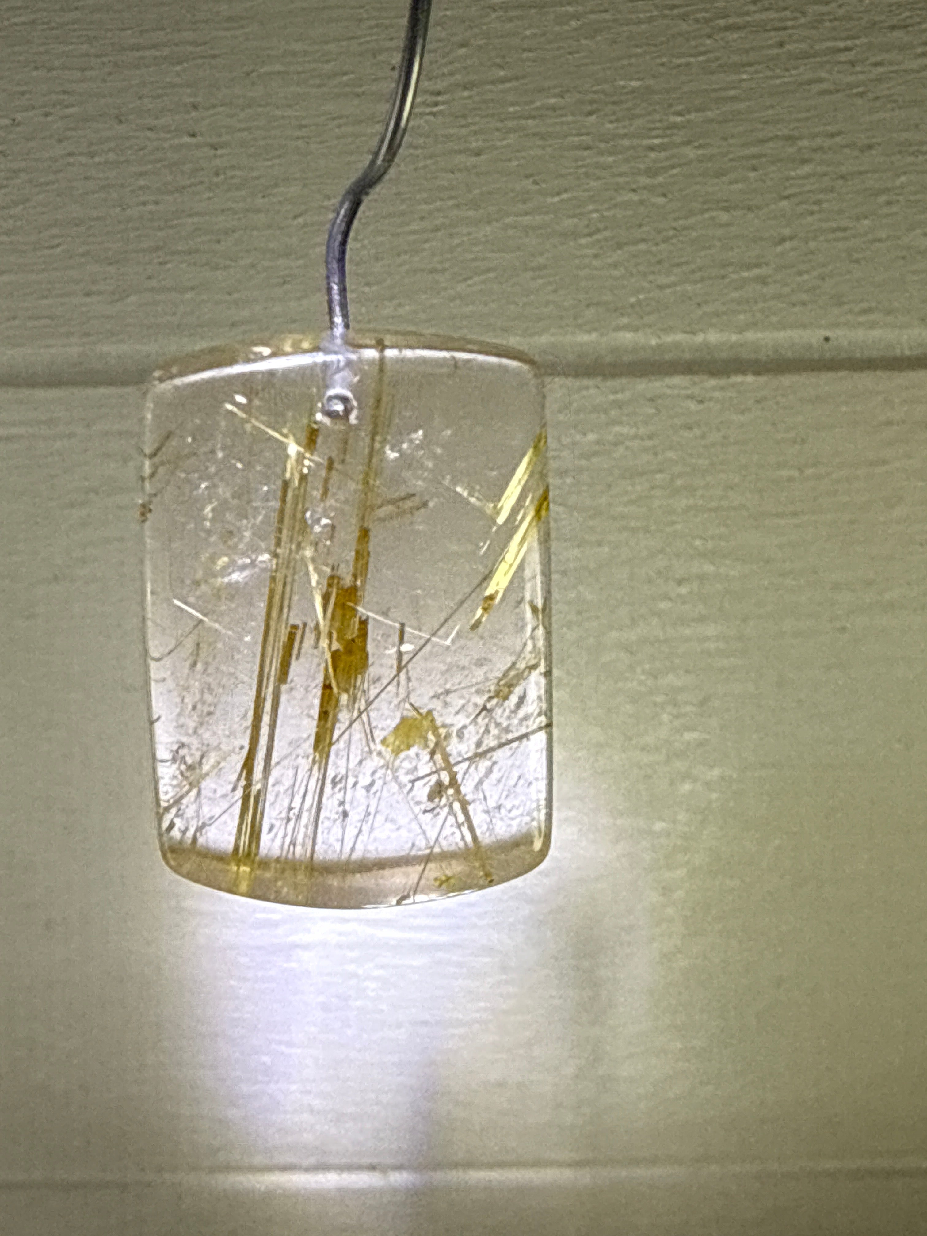 Gold Rutile Pendant