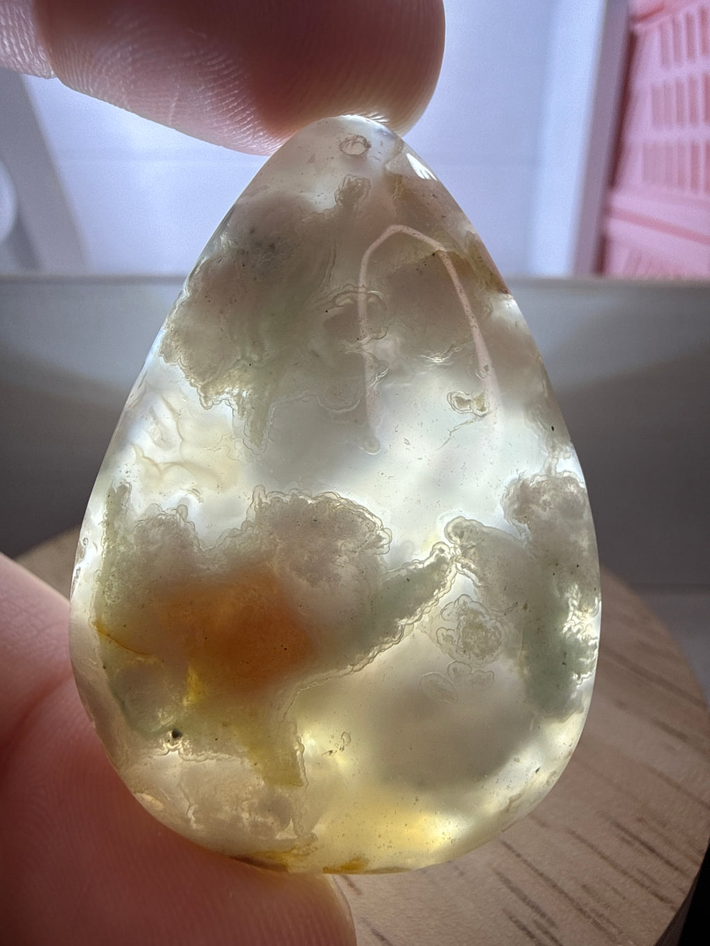 Flower Agate Pendant
