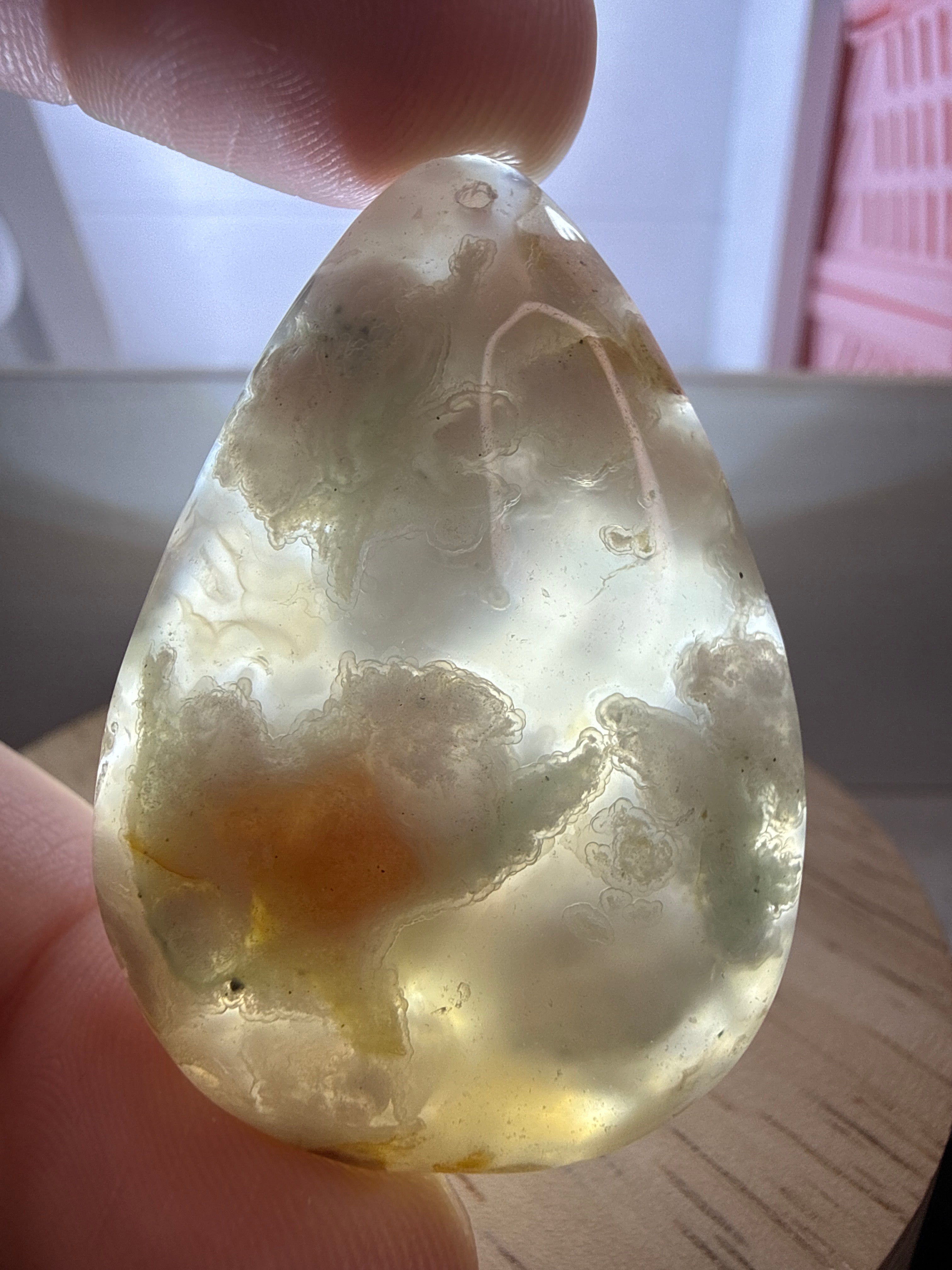 Flower Agate Pendant