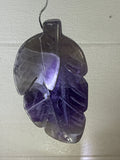 Dream Amethyst Feather Pendant