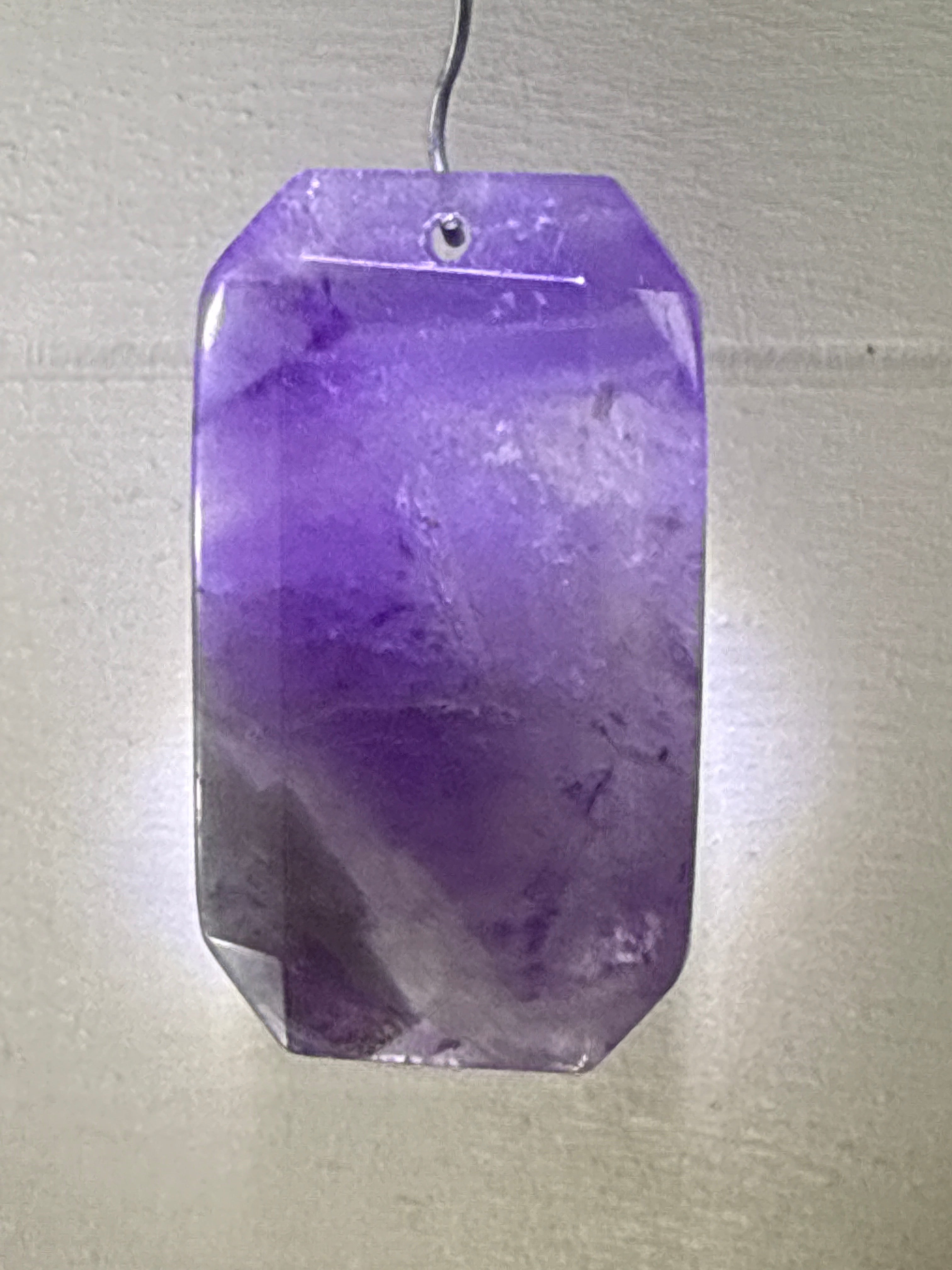 Faceted Dream Amethyst Pendant