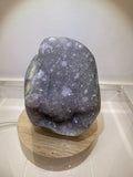Rainbow Druzy Amethyst ( White and Grey)