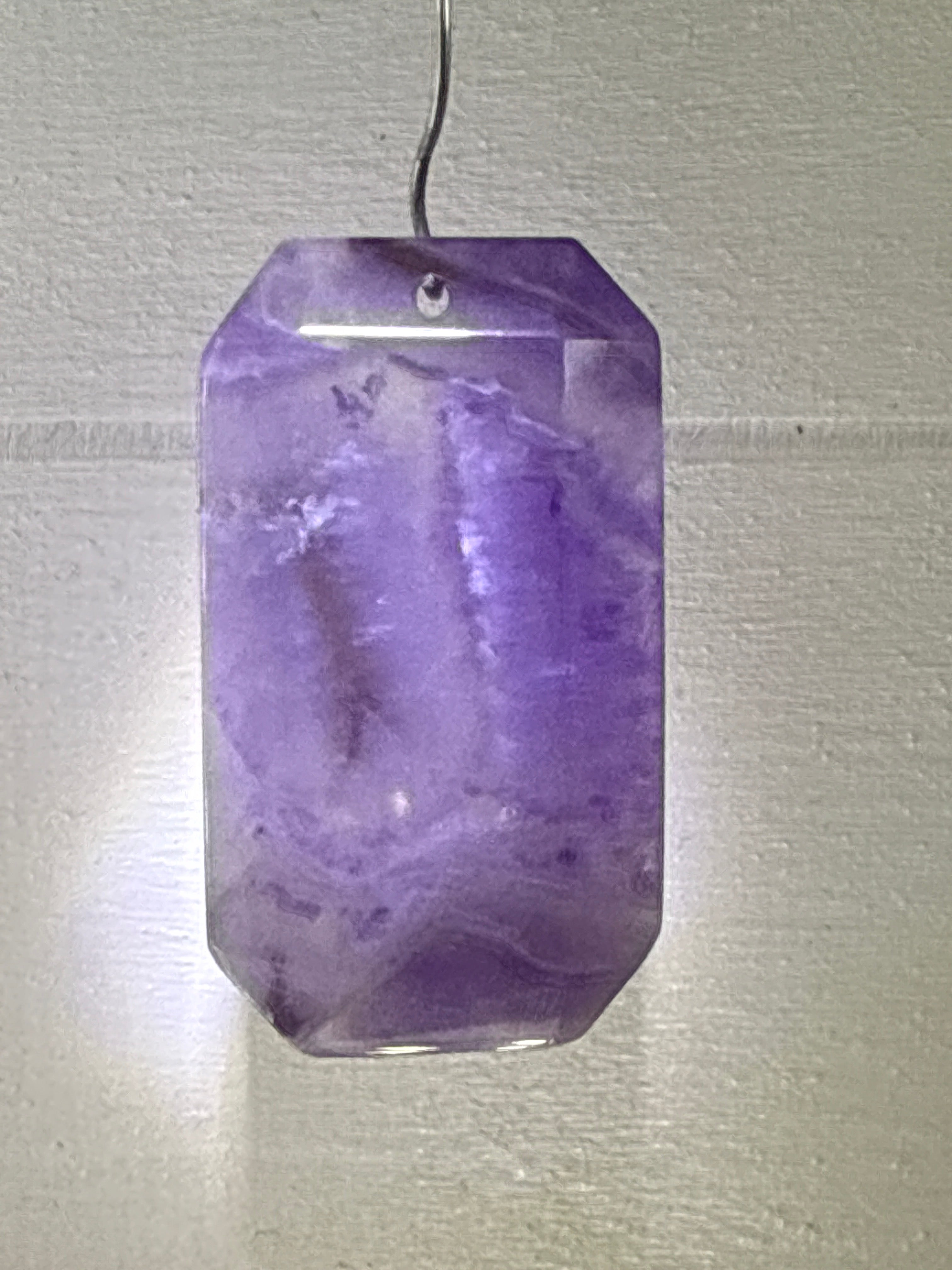 Faceted Dream Amethyst Pendant