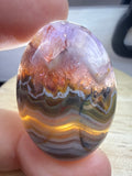 Amethyst with Mexican Lace Agate Pendant