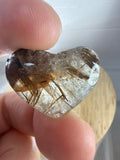 Copper Rutile Heart Pendant