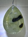 Prehnite with Epidote Pendant