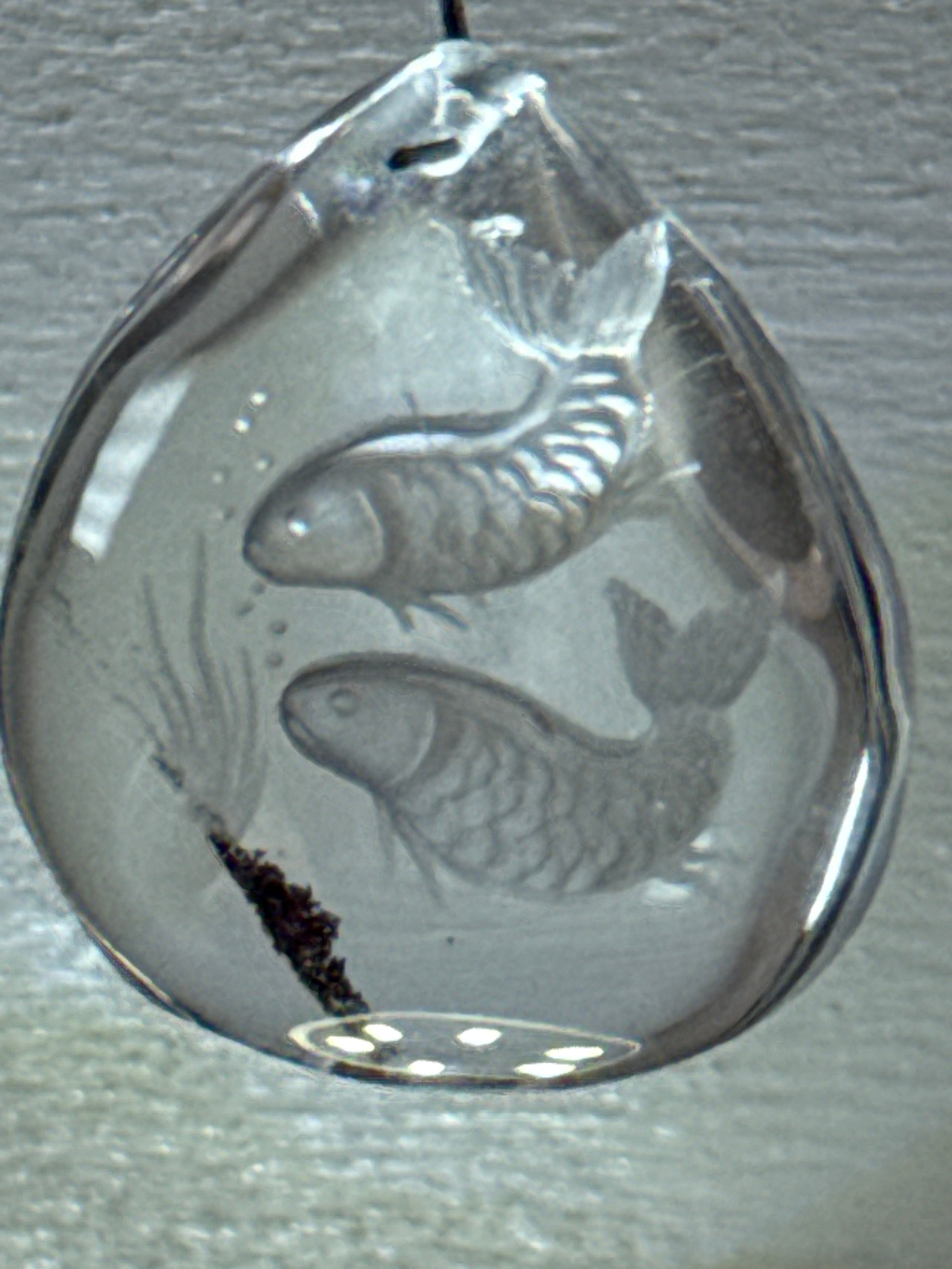 Carved Koi Fish Pendant