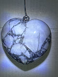 Howlite Heart Pendant