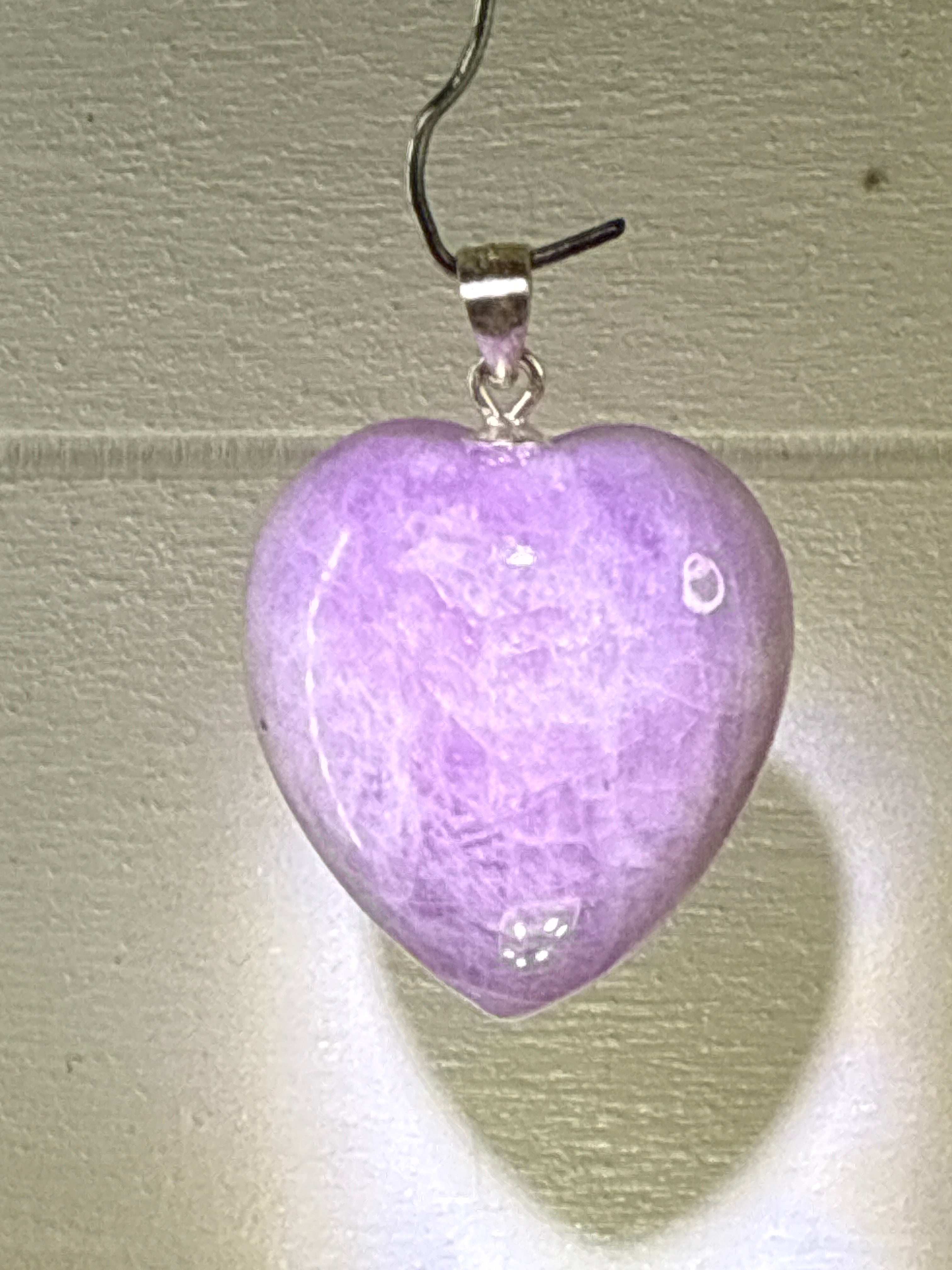 Kunzite Heart Pendant