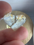 Copper Rutile Heart Pendant