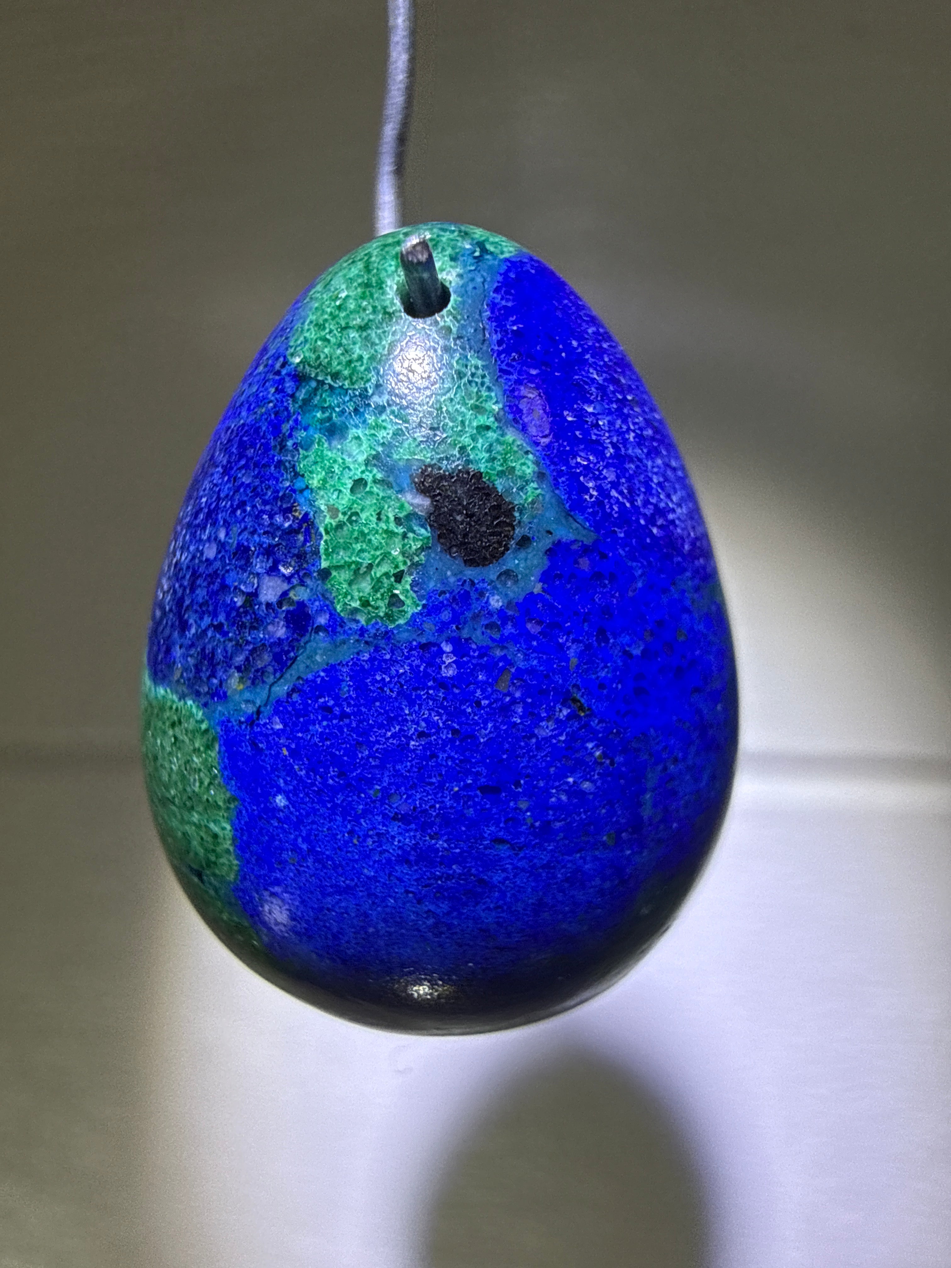Azurite & Malacholla Pendant