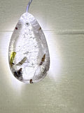 Green Tourmaline in Quartz Pendant