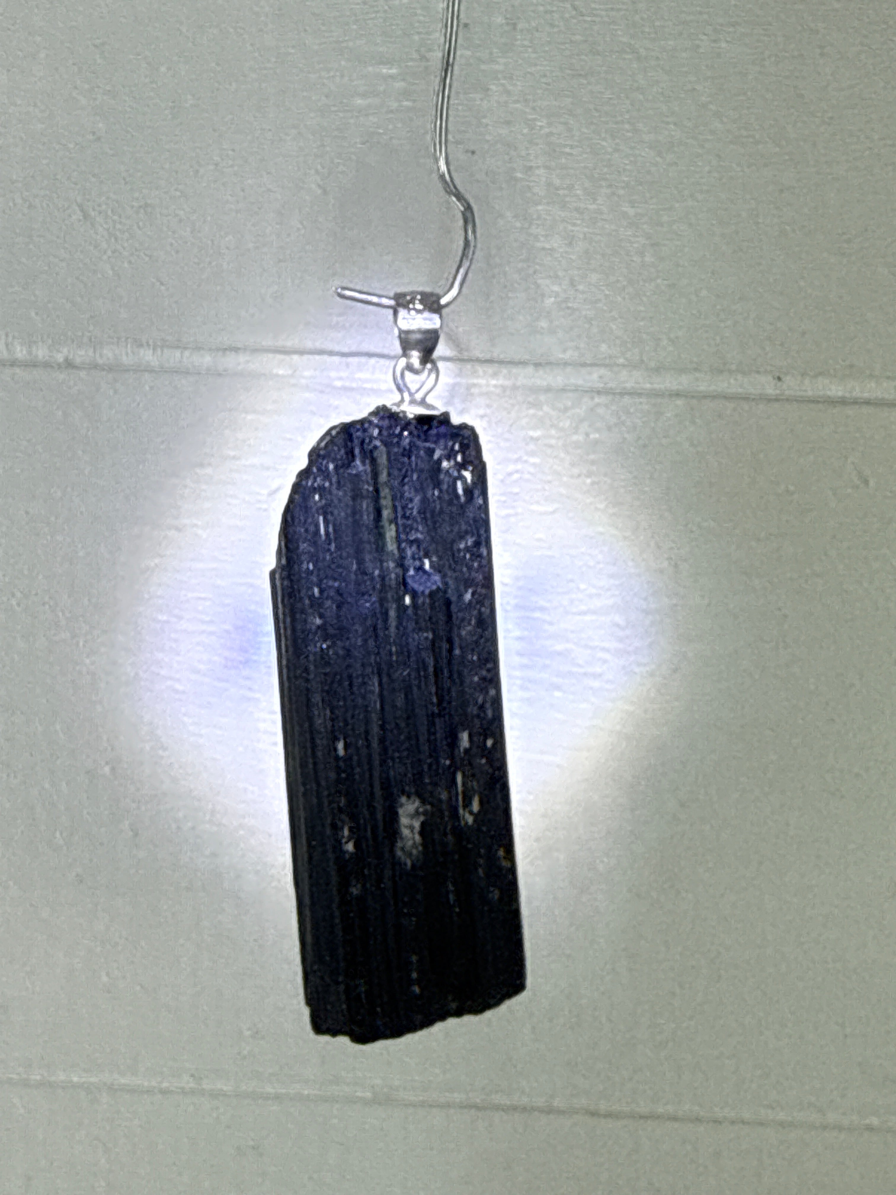 Raw Black Tourmaline Pendant