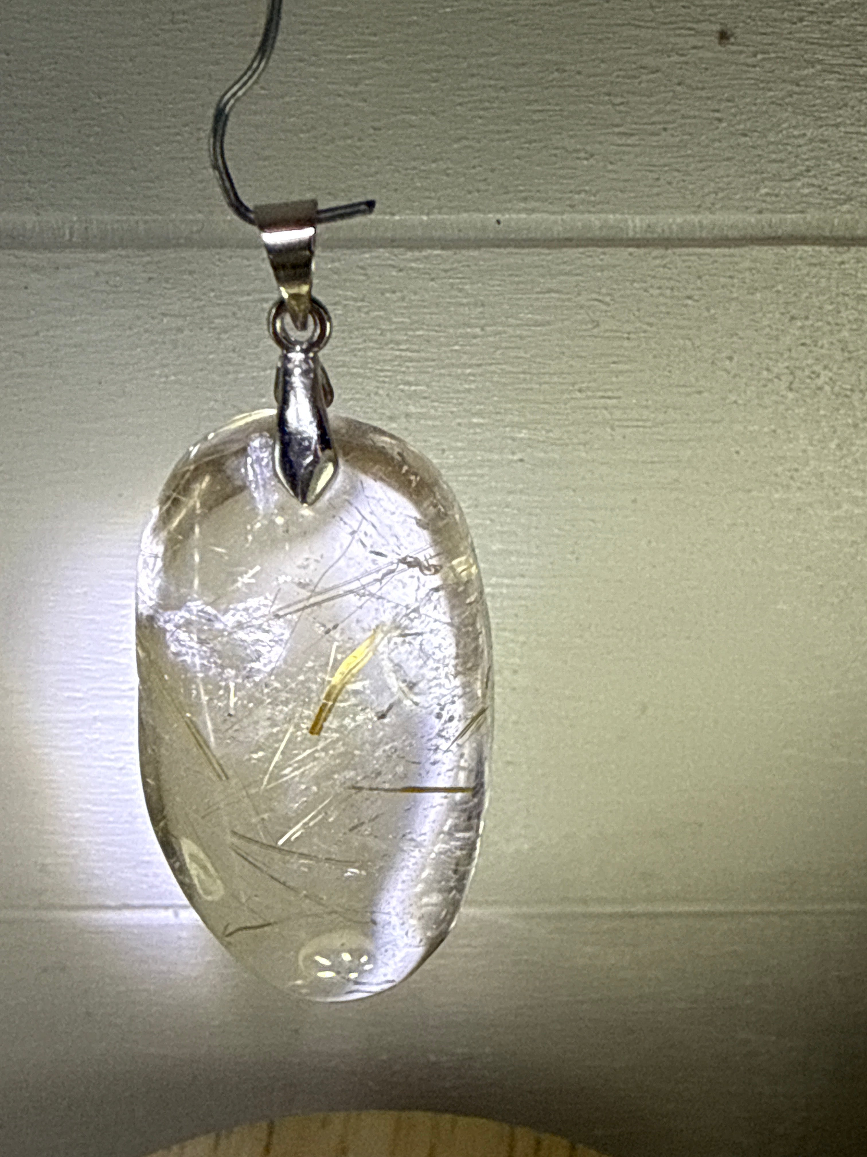 Gold Rutile Pendant