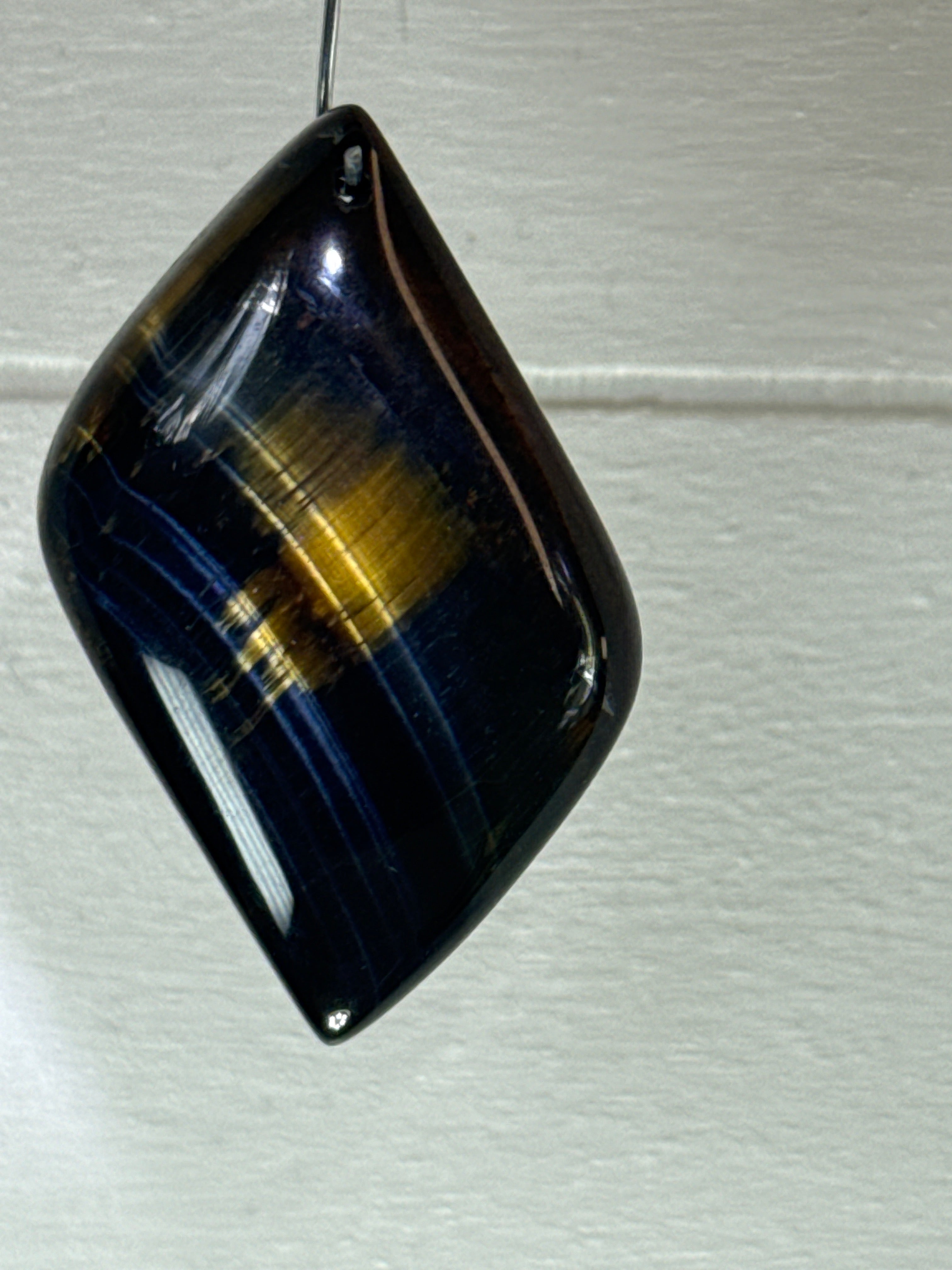 Blue and Gold Tigers Eye Pendant