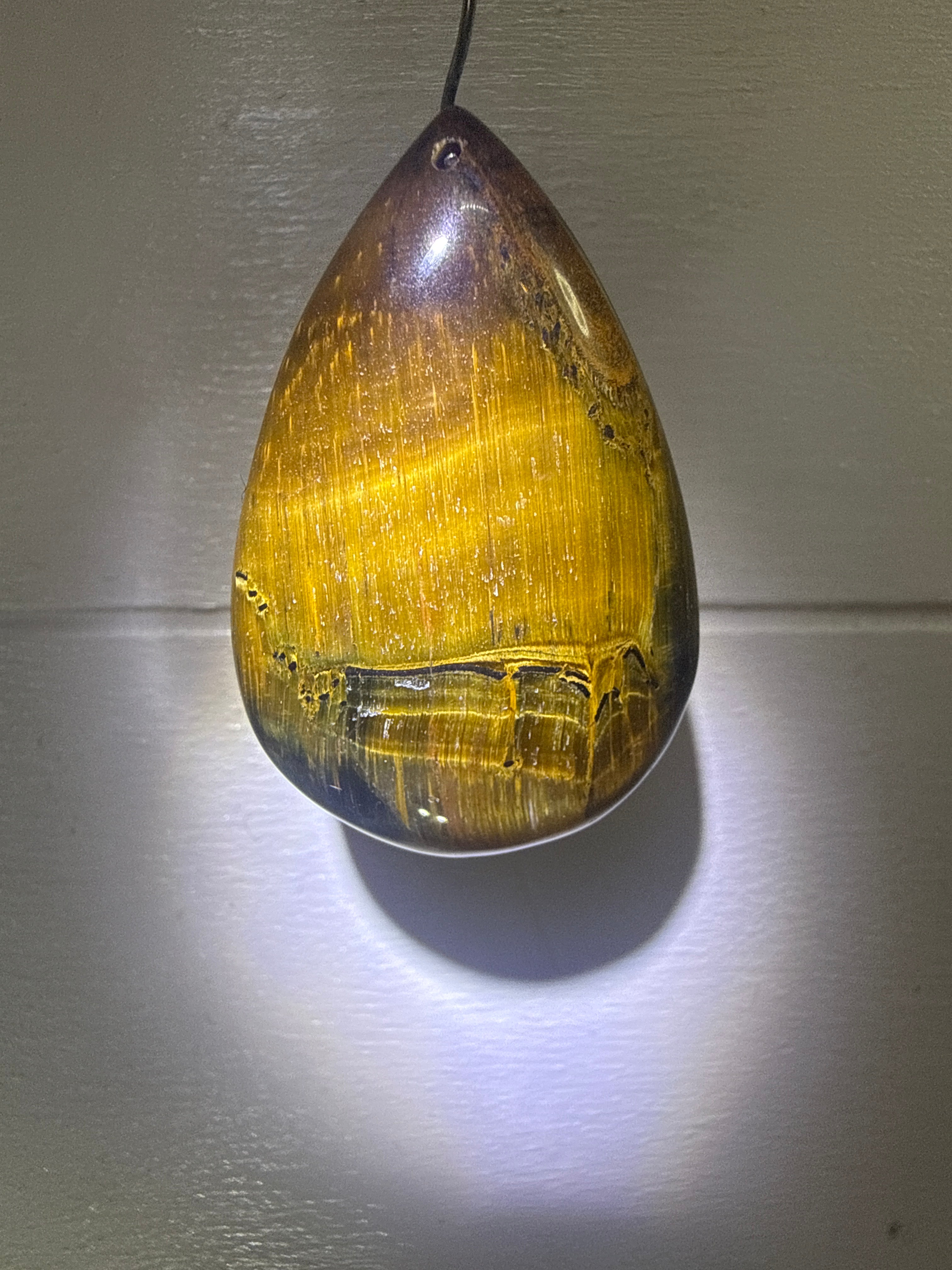 Blue and Gold Tigers Eye Pendant