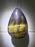 Blue and Gold Tigers Eye Pendant