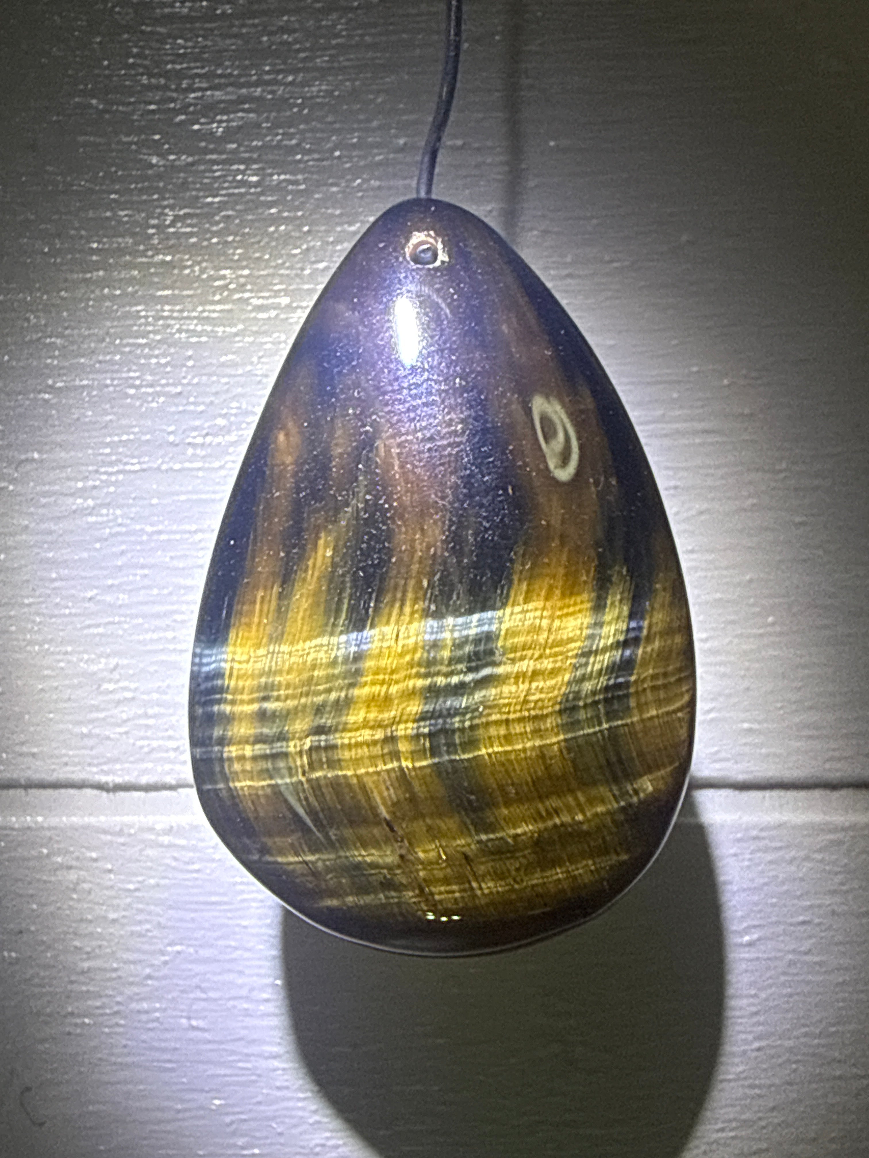 Blue and Gold Tigers Eye Pendant