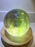 Fluorite Sphere (Green with Purple & Blue)