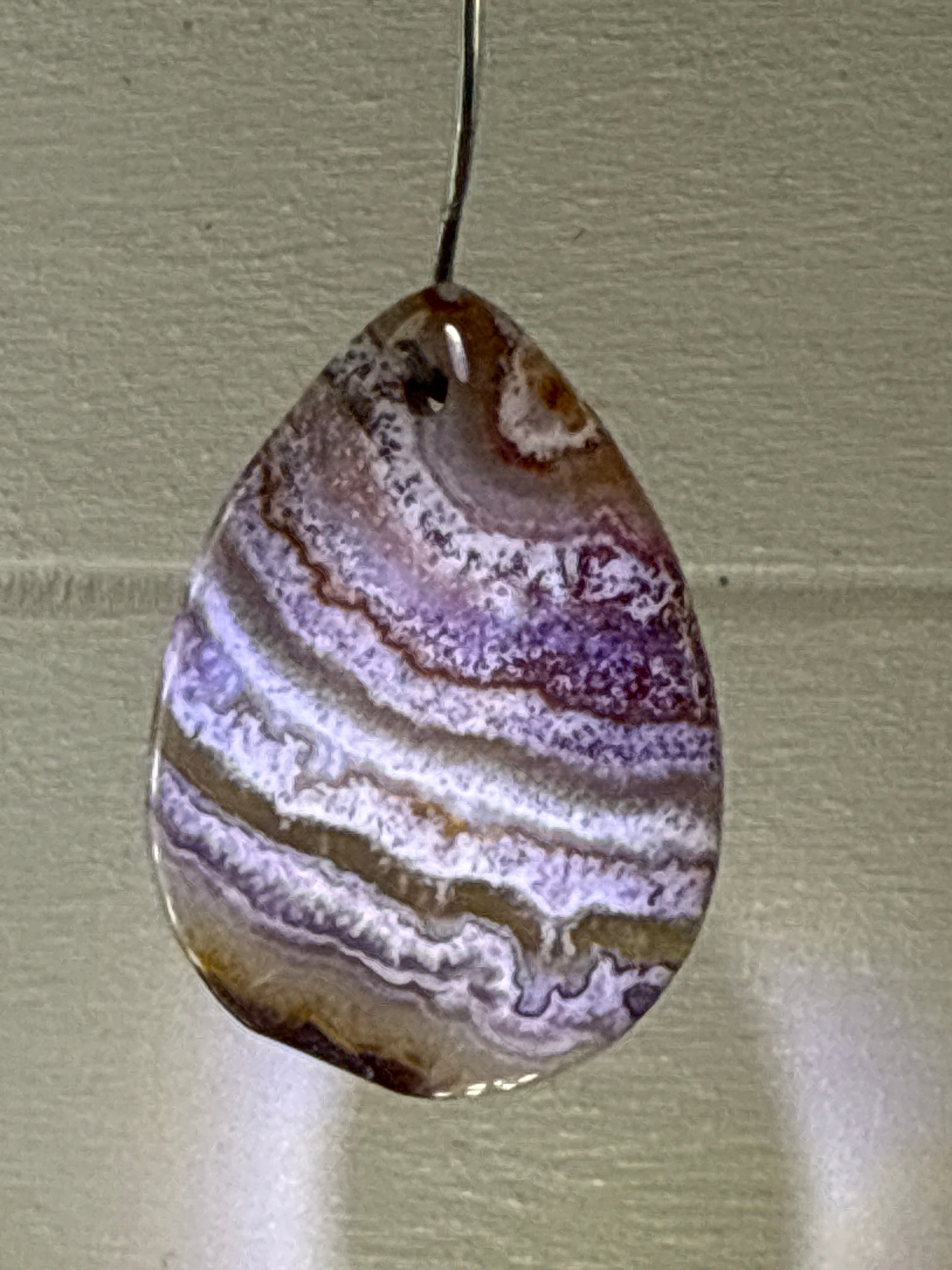 Mexican Lace Agate Pendant