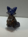 Sodalite Fox Carving