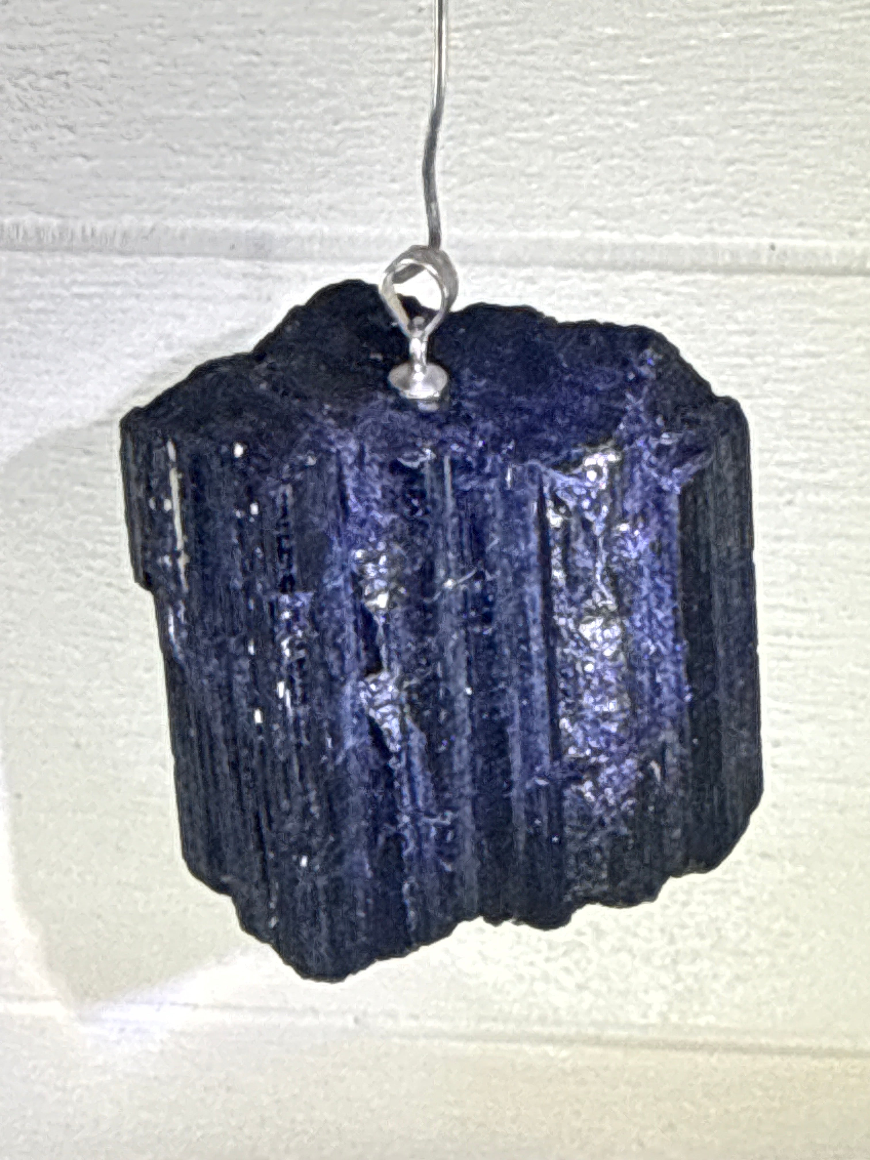 Raw Black Tourmaline Pendant