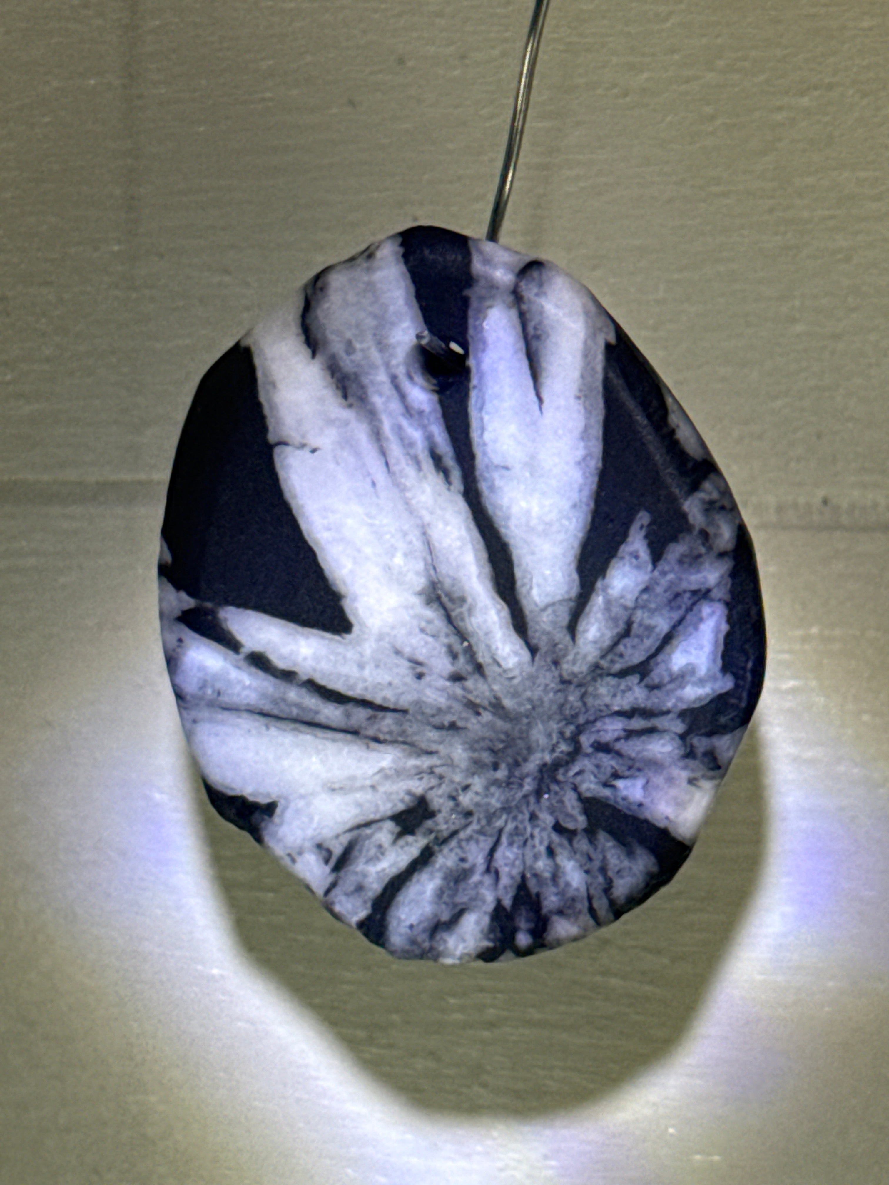 Chrysanthemum Stone Pendant