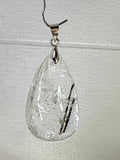 Black Tourmaline in Quartz Pendant