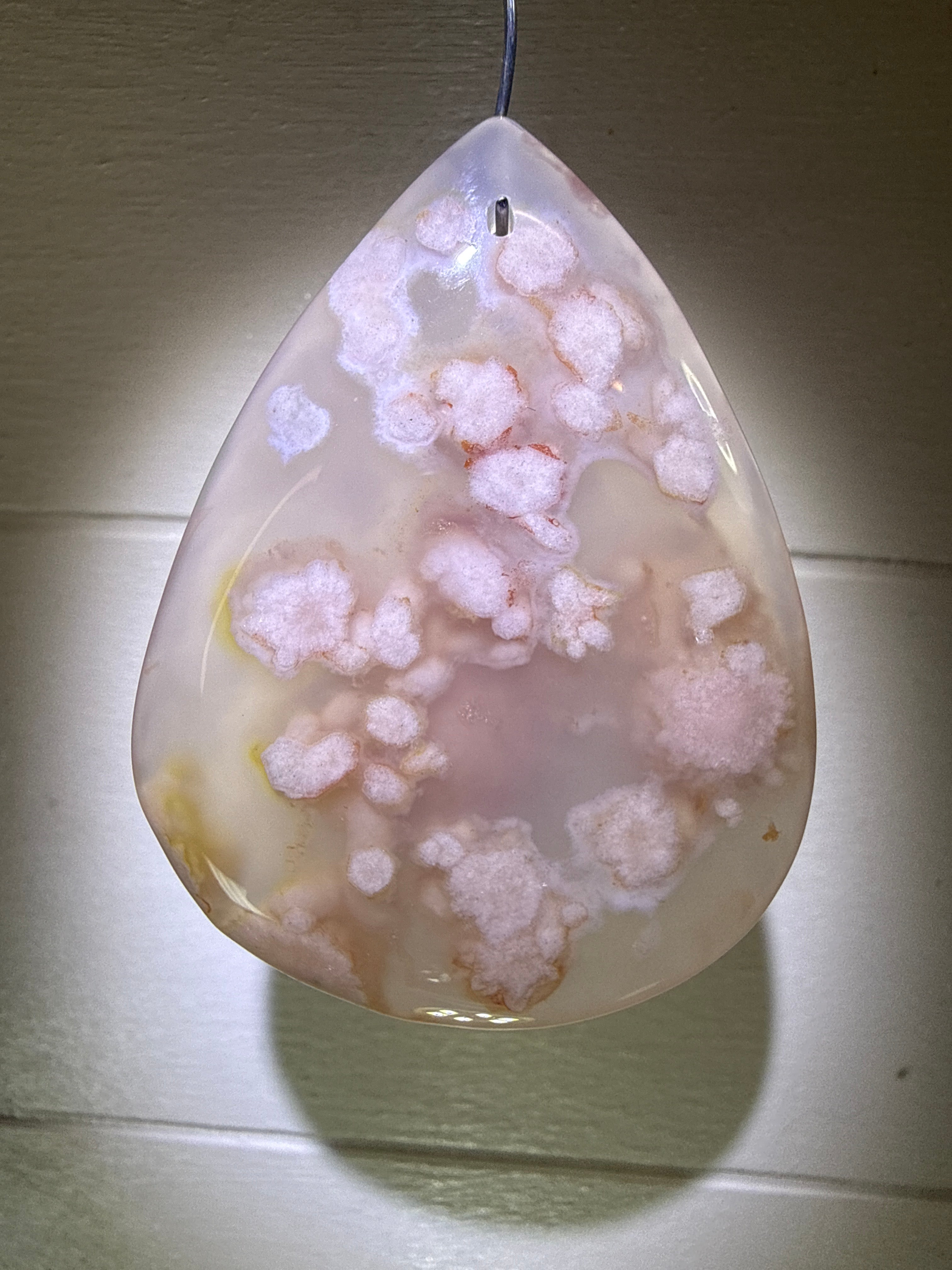Flower Agate Pendant