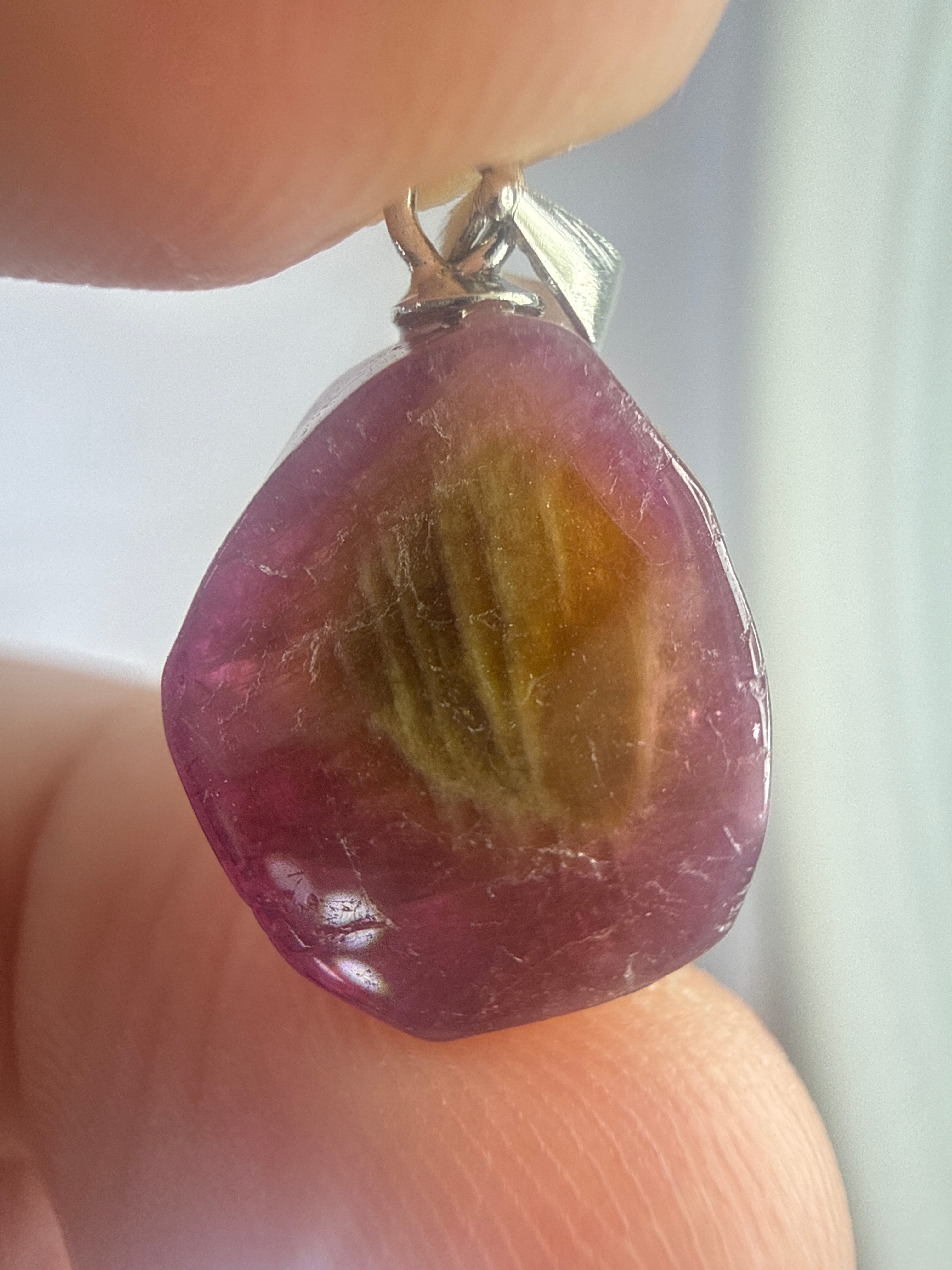 Watermelon Tourmaline Pendant