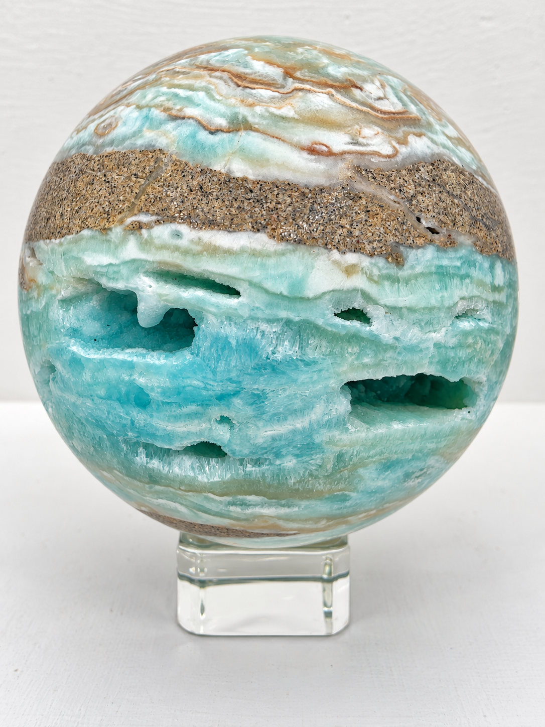 Hemimorphite Sphere
