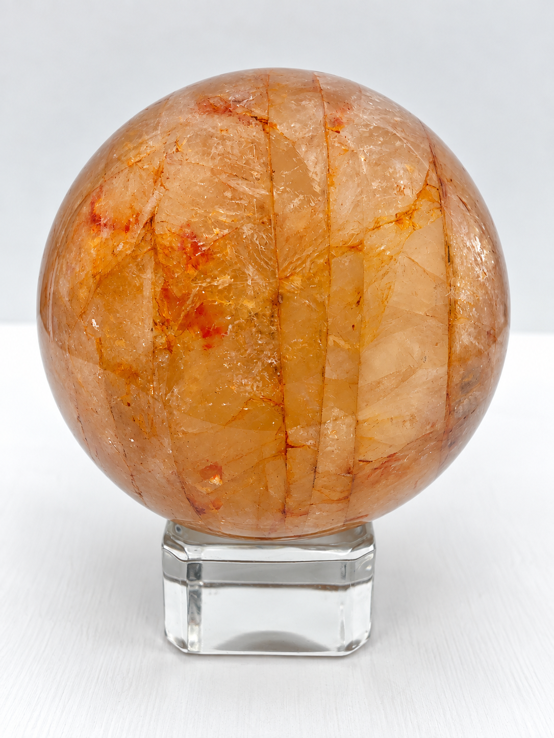 Golden Healer & Fire Quartz Sphere