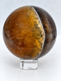 Fluorite with White Aragonite and Floating Pyrite Sphere